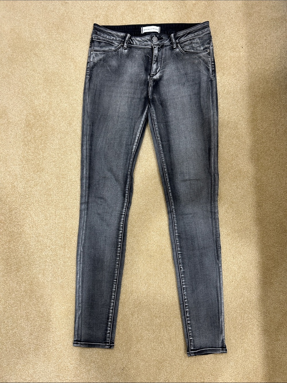 Articles of Society Denim Dark Grey Skinny Jeans
